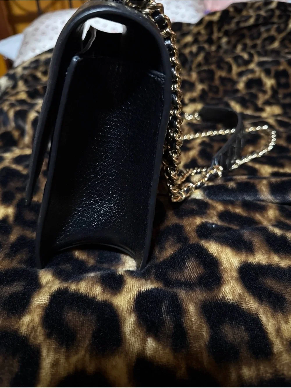 Black Tory Burch quilted Fleming bag